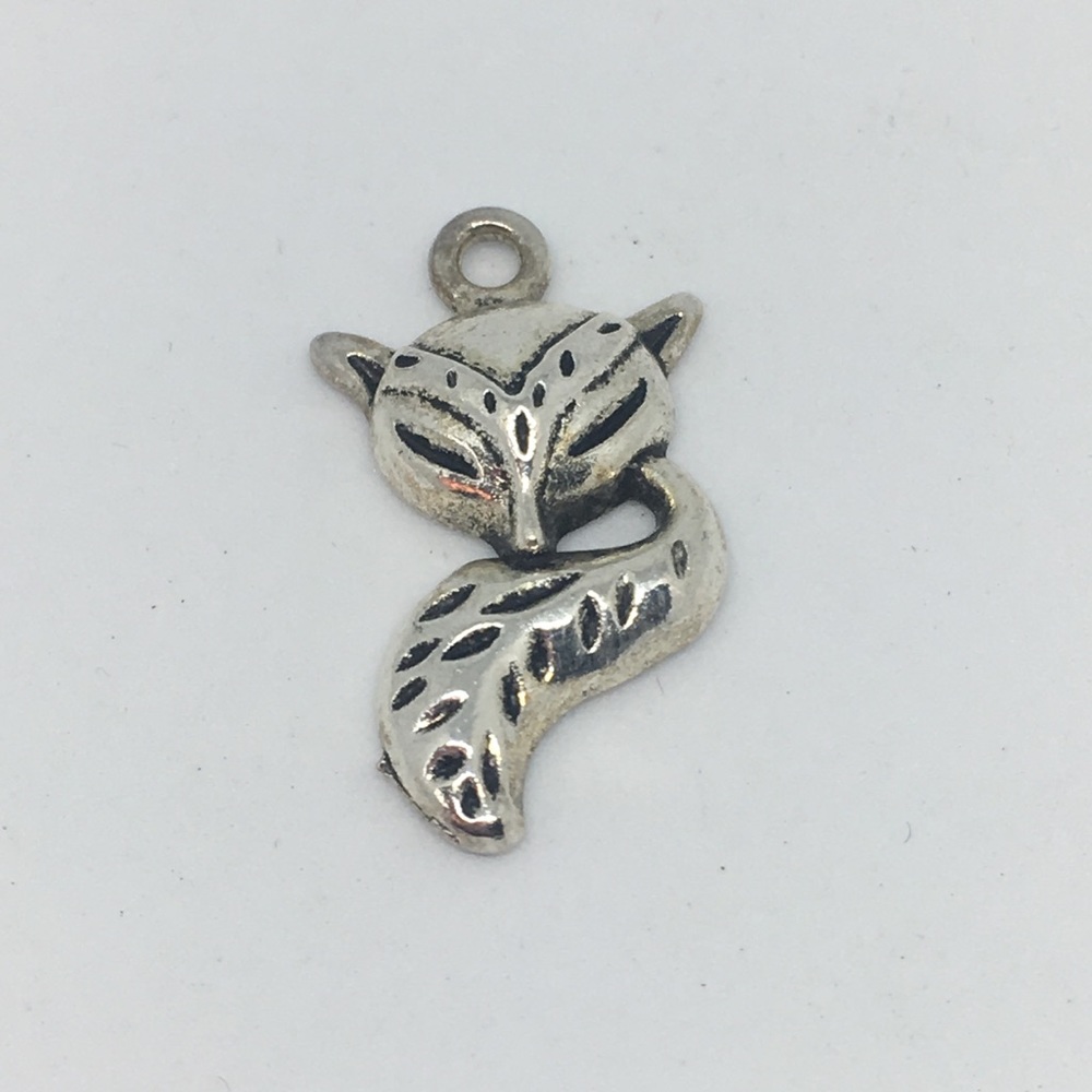Cute Silver Fox Charm